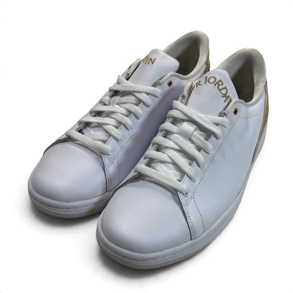 Jordan Centre Court White Gold DQ8577-100 Mens 10 Sneakers Low Top Leather New